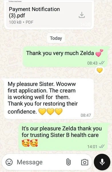 Testimonial from Zelda
